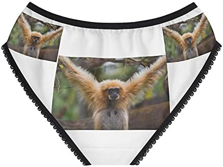 Gibbon Panties, Gibbon Underwear, Briefs, Cotton Briefs, Funny Underwear, Panties For Women