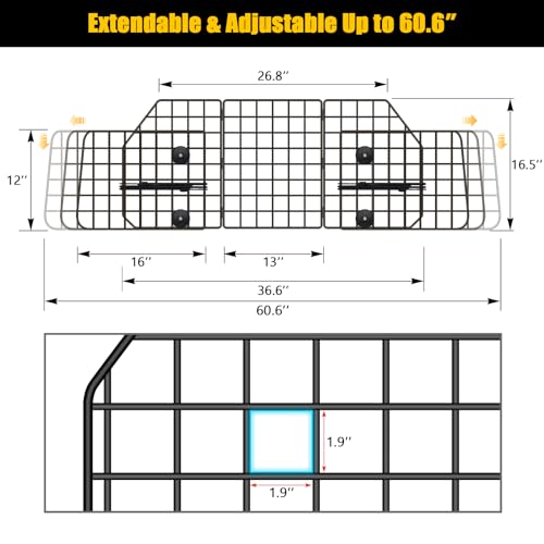image for Gtongoko Dog Car Barriers for SUVs, Vehicles, Cars, Trucks, Upgraded A