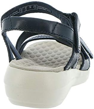 Clarks Women's Alexis Shine Sandal, Navy Leather/Nubuck Combi, 6.5 W US | Image 5