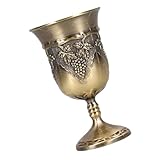 Homoyoyo Vintage Weinbecher Antikem Gravurmuster Stabiler Retro Weinkelch für Festliche Anlässe Dekorativer Goblet als für Hochzeit und Feierlichkeiten