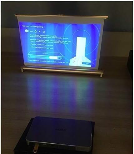 20 Inch Projector Screen 16:9 Desktop Portable Front Projection Screen for Business Meeting