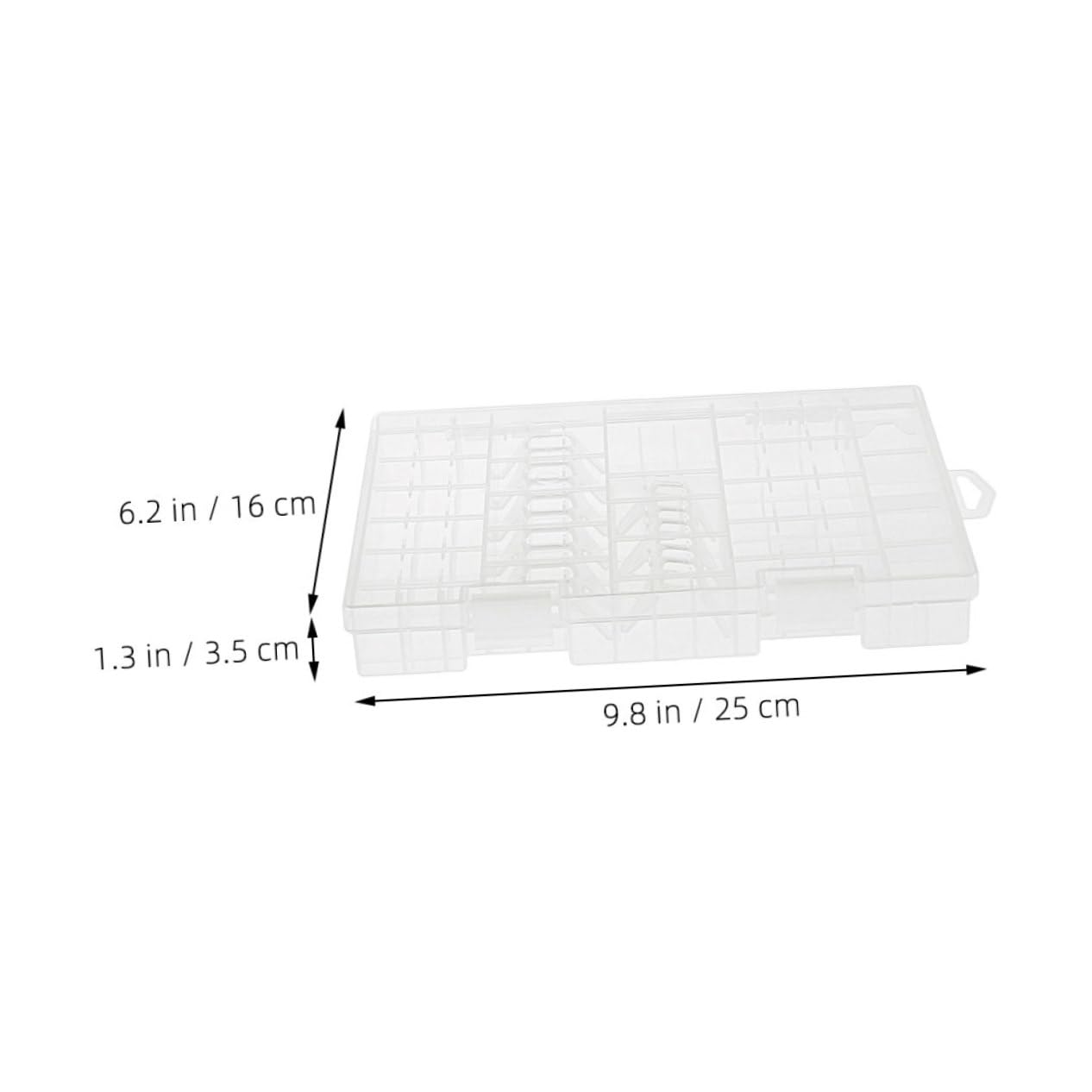 2pezzi Organizzatore Batterie Scatole Plastica Per Conservazione Batterie Portatile Custodia Protettivo Trasparente Organizer in Plastica Per e Viaggi