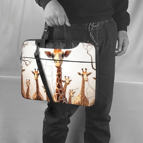 Bolso Tote para Laptop con Estampado de Jirafas miniatura 6
