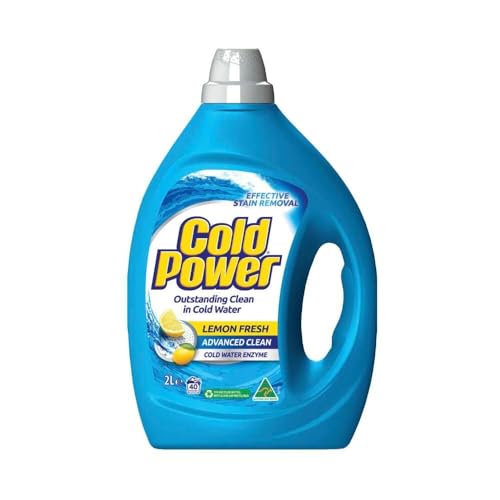 Cold Power Lemon Fresh Laundry Liquid Front + Top Loader Advanced Cleaner 2 Liter