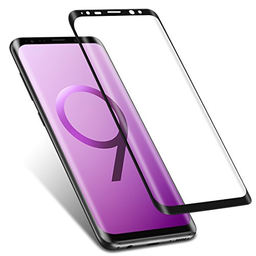 Galaxy S9 Screen Protector, Highwings S9 Tempered Glass Full Coverage 3D Curved High Definition Ultra Clear Film Anti-Bubble Screen Protector for Samsung Galaxy S9 5.8