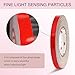 UGSHY 1 PC 3M Car Body Rim Strips Stickers with Adhesive, 16.4Ft x 0.3In Reflective Waterproof Night Visibility Vehicle Modified Decoration Strip Decals, Universal Automotive DIY Accessories (Red)