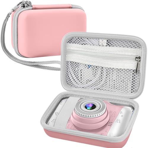 Leayjeen Funda protectora para cámara de niños compatible con YunLone/Joylink/ITSHINY, diseño de cámara compacta EVA (solo funda), Rosa., moderno