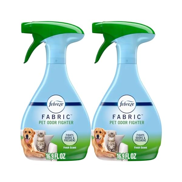 Febreze Odor-Fighting Fabric Refresher Pet Odor Fighter, 16.9oz, Pack of 2