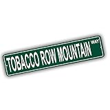 Virginia Mountains Pick Your Mountain Compatible/Replacement for Tobacco Row Mountain United States Mountain Aluminum Metal Tin Street Sign Style Home Decor For Man Cave Poker Tavern Game Room