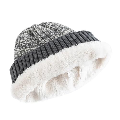 Chapeau d'hiver chaud tricoté de style décontracté en maille douce - 3