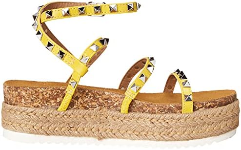 Steve Madden Women's Kailee Wedge Sandal, Citron, 8.5 | Image 5