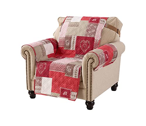 Brilliant-Sunshine-Burgundy-Heart-Love-Patchwork-Quilted-Chair-Slipcover-23-Seat-Width-Slip-Resistant-Furniture-Protector-2-Strap-Washable-Armchair-Cover-for-Pets-Kids-Dogs-Cats-Burgundy Brilliant Sunshine Burgundy Heart Love Patchwork Quilted Chair Slipcover 23 Seat Width Slip Resistant Furniture Protector 2 Strap Washable Armchair Cover for Pets Kids Dogs Cats Burgundy
