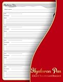 Hyaluron Pen Client Treatment Record Form Book: Client Treatment Care Card for Esthetician, 100 Forms (8.5x11 Inch).