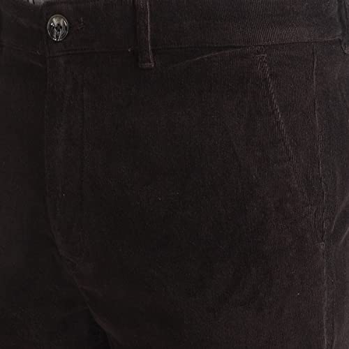 Image of Colorplus Men's Cotton Blend Solid Pattern Contemporary Fit Flat Front Casual Trouser