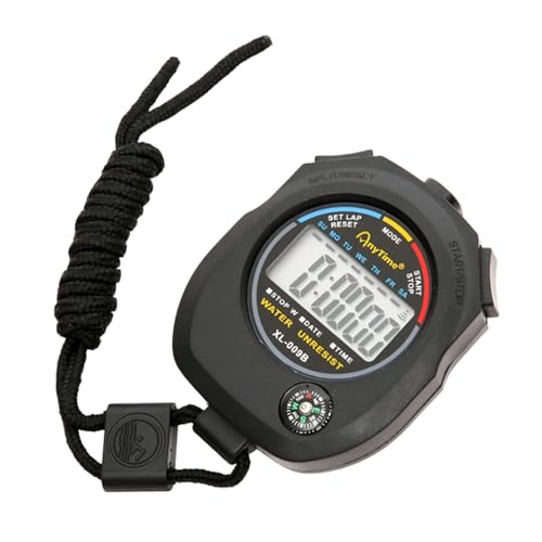 Digital Stop Watch – Stop Watch Timer Rop Split | Digital Stop avec Calendrier d&rsquo;horloge, Memories Time avec Compteur et Calendrier Horloge pour entraîneurs et arbitres Sportifs