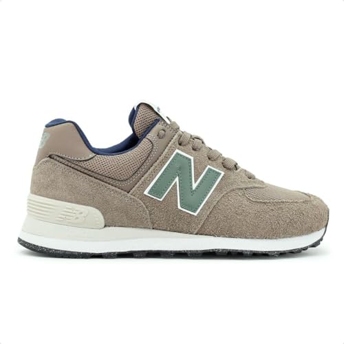 Tenis Nb 574v2, Unisex, MARROM/VERDE OCEANO, 36