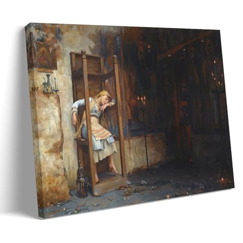 Toile Vendredi Saint La Vestale Chrétienne, art pictural touchant pour intérieur habité