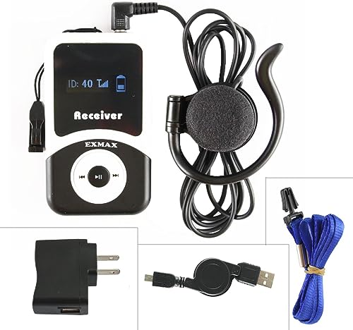 EXMAX EX-100R EX-100 Receptor para sistema inalámbrico de audio guía de turismo, 1 receptor miniatura 1