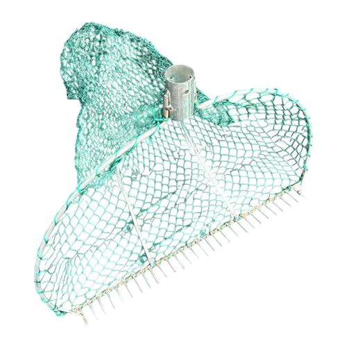 FewNvWa Rastrello per Vongole, Retino per Telline, Attrezzo per Scavare Vongole, Rastrello a Artiglio con Cesto, Rastrello Mezza Luna Rete Pesca Arselaio Granchi Telline Cozze Cannolicchi, Type B