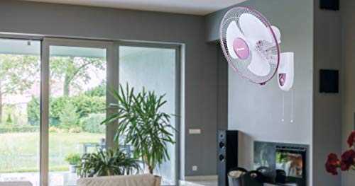 Image of Finolex Boomerang 300MM High speed wall Fan | White Magenta Colour