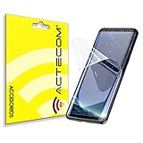 actecom Protector de Pantalla TPU Hidrogel compatible con Samsung Galaxy S8 Plus Flexible Membrana Lámina Protectora Cubierta Protec