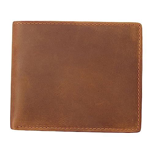 1pc Bifold Wallet for Men Vintage Cowhide Purse Multiple Card Slots Cash Holder for Birthdays and Holidays