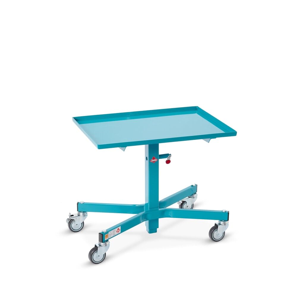 Ameise Materialständer | 150 kg Tragkraft | HxBxT 50,5-78 x 61 x 41 cm | höhenverstellbar | 4 Rollen aus TPE | allseitiger Rand | stabiles Stahlgestell | bodenschonend | vollständig montiert