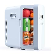 Msake 10L ミニ冷蔵庫 冷温庫 LCD温度表示 AC/DC給電