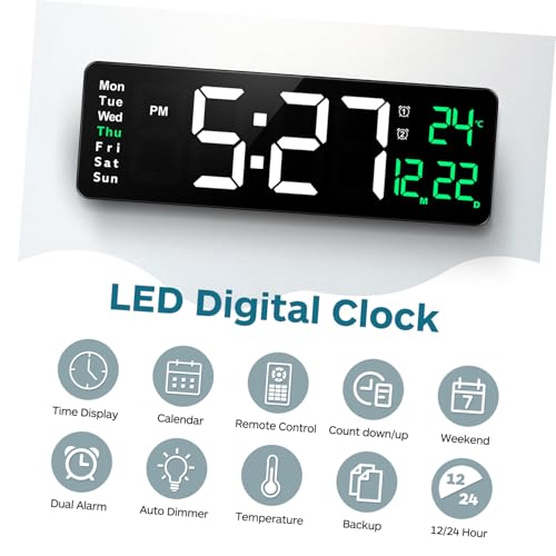 Horloge murale numérique LED pour ne plus jamais manquer l'heure