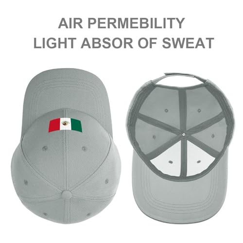 Boys Girls Mexico Flag Baseball Cap, Adjustable Snapback Sun Protection Trucker Hats Outdoor Travel3