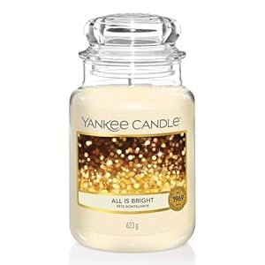 YANKEE CANDLE All is Bright Large Jar Candle White