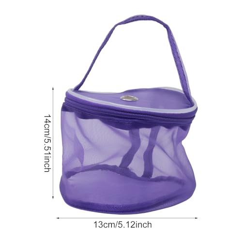 Image of yueton 1PCS Mesh Yarn Storage Bag Circular Yarn Storage Box Wool Storage Bucket Weaving Tool Storage Basket for Sewing Accessories Yarn Weaving Tools