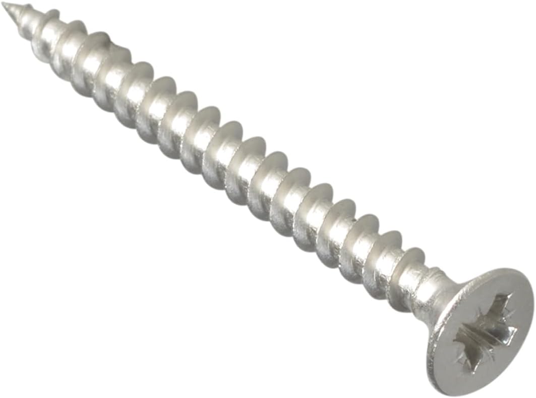 Multi-Purpose Pozi Compatible Screw CSK ST S/Steel 4.0 x 40mm Box 200