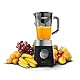 Cecotec Standmixer Power Black Titanium 1300Max B. 1300 W, 2 Geschwindigkeiten, Messer mit 4 schwarzen Titanklingen, 1,5 L, Pulse-Funktion zum Zerkleinern und Pulverisieren, Ice-Crush