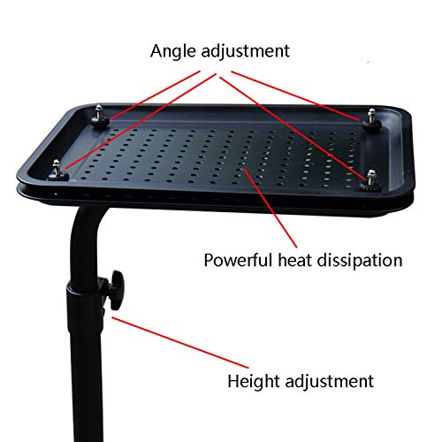 Soporte móvil ajustable para proyector 45x35cm negro miniatura 3
