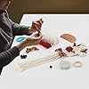 ORIGACH Realistische Magnolien-Blumen-Stempel und Stanz- und Schicht-Malschablonen-Set für