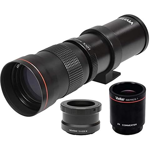 High-Power 420-1600mm f/8.3 Manual Telephoto Zoom Lens for Canon Digital EOS Rebel EOS-M, EOS M2, EOS M5, EOS M6, EOS M6 Mark II, EOS M10, EOS M50, EOS M50 II, EOS M100, EOS M200 Cameras Cover