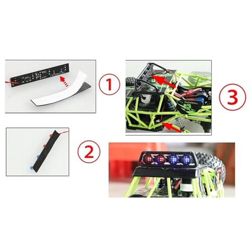 Luces Wltoys 12428 para correr de noche con tu coche RC 1/12 6