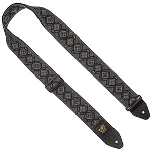 Ernie Ball Regal Black Jacquard Guitar Strap