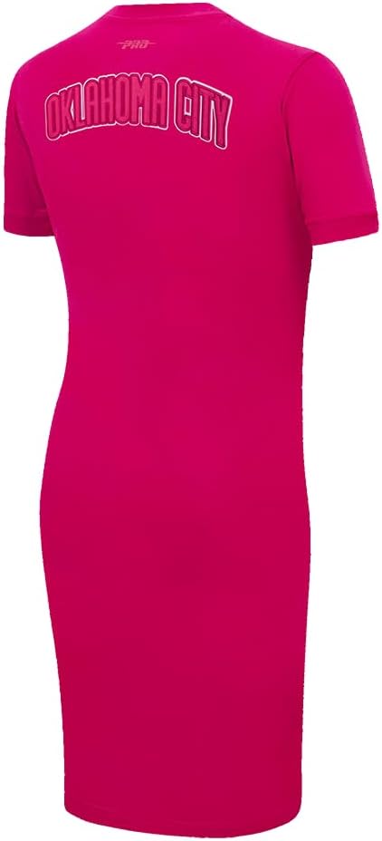 Womens NBA Classic Triple Pink Cotton Body Con Dress - Image 4
