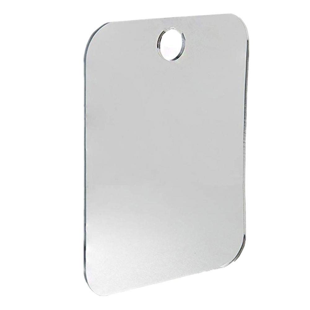 Byfri As The Photo Show Fog-Free Travel Mirror - Fogproof Shatterproof Shower Mirror - Portable Wall Hanging Shower Mirror