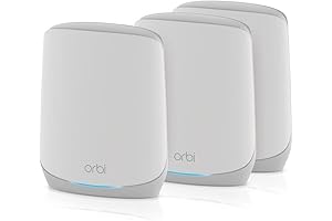 Netgear Orbi Tri-Band Whole Home Mesh Wi-Fi 6 System (RBK763S) - Router...