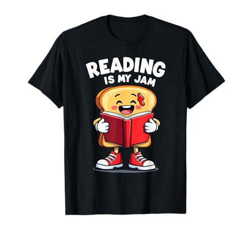 Reading Is My Jam Funny I Love to Read Books Gift Maglietta