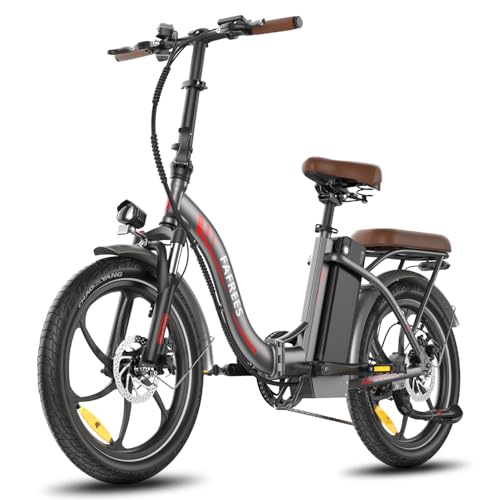 Fafrees Bicicleta eléctrica plegable, bicicleta eléctrica de 20 pulgadas con batería de 22,5 Ah, hasta 100 km de alcance y 25 km/h, Fatbike 7S, para hombre y mujer, F20+ Pro E Bike (gris)