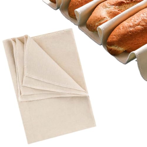 Bakers Couche Professional Large Proofing Cloth Bread Making Baking Proofing Cloth for Baguette Proving Bread Cloche Loaf Dough