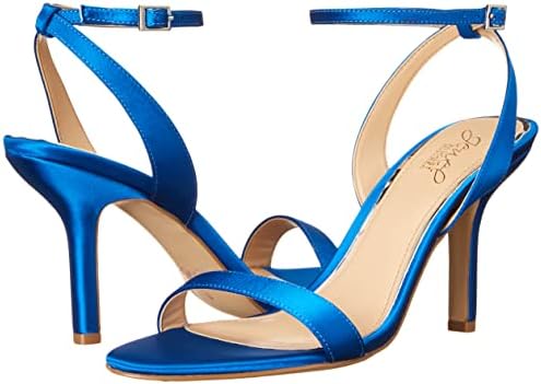 Jewel Badgley Mischka Women's OJAI II Heeled Sandal, Blue Satin, 5 | Image 6