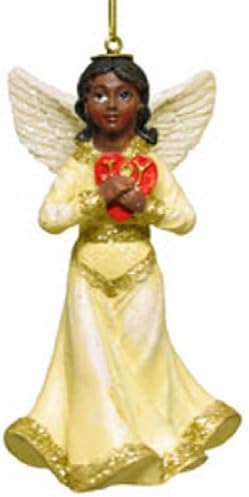 Kurt Adler African American Angel Ornament [D0514B]