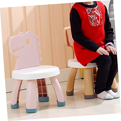 Crafthrou Portable Stool Chair Chairs For Kids Pink Chair Barstool Chairs Pp Pink Baby Stool Thicken Plastic Chair #TOP1