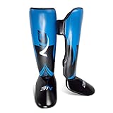 LPing Erwachsene Schienbeinschützer,Schienbeinschoner MMA Beinschützer Set Sparring Fight MMA Muay Thai Grappling Fight Training Kickboxen Kampfsport,Karate,Judo,Sparring(M,L)
