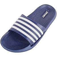 ABSOLUTE FOOTWEAR Childrens Kids Boys Slip On Practical Summer Beach Pool Shower Slider Mule Flip Flop Sandals